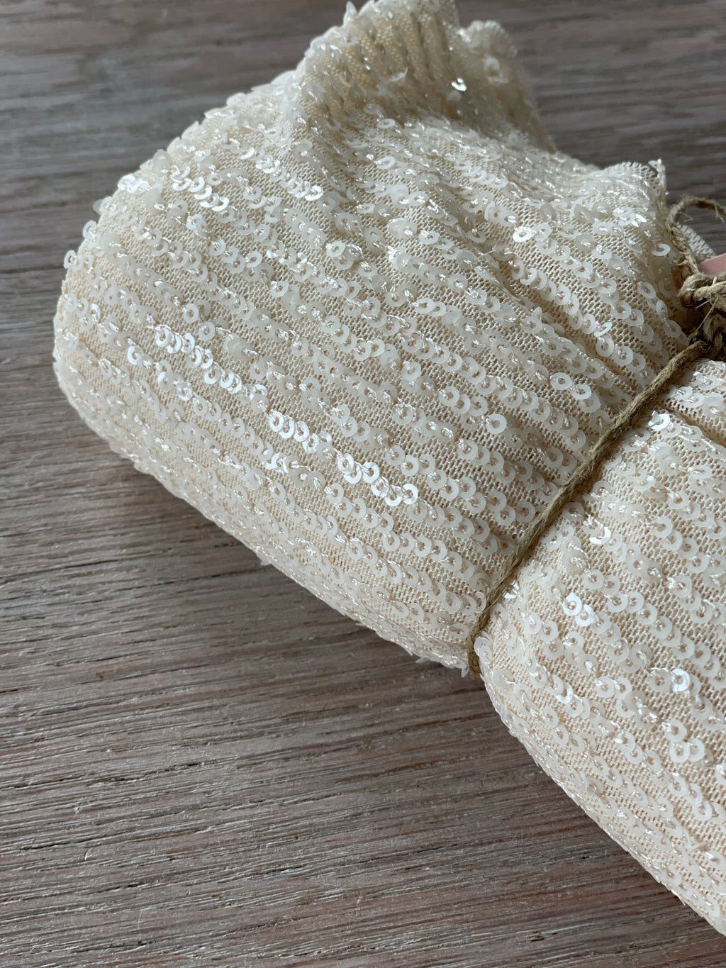 Sequins souple ivoire - Uni (Coupons)