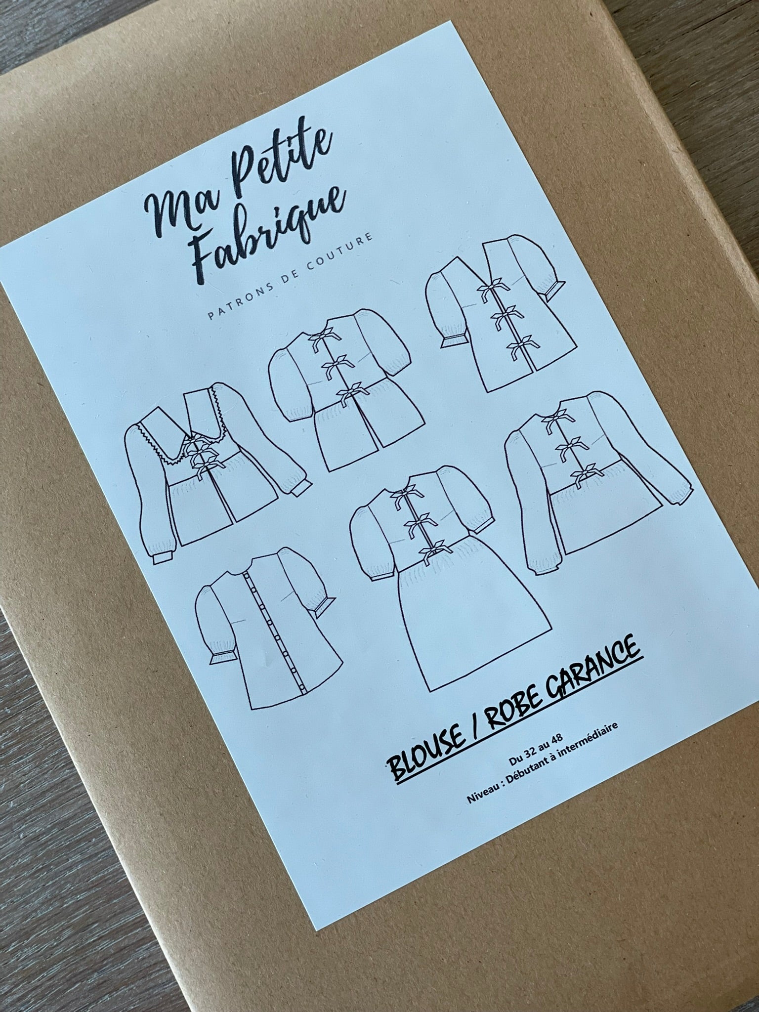 Patron Pochette - Blouse & Robe Garance - Ma Petite Fabrique