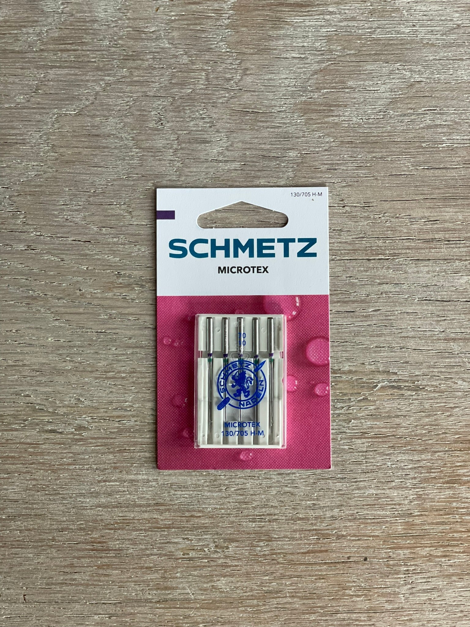Lot de 5 Aiguilles Microtex pour machine - 70/10 - Schmetz
