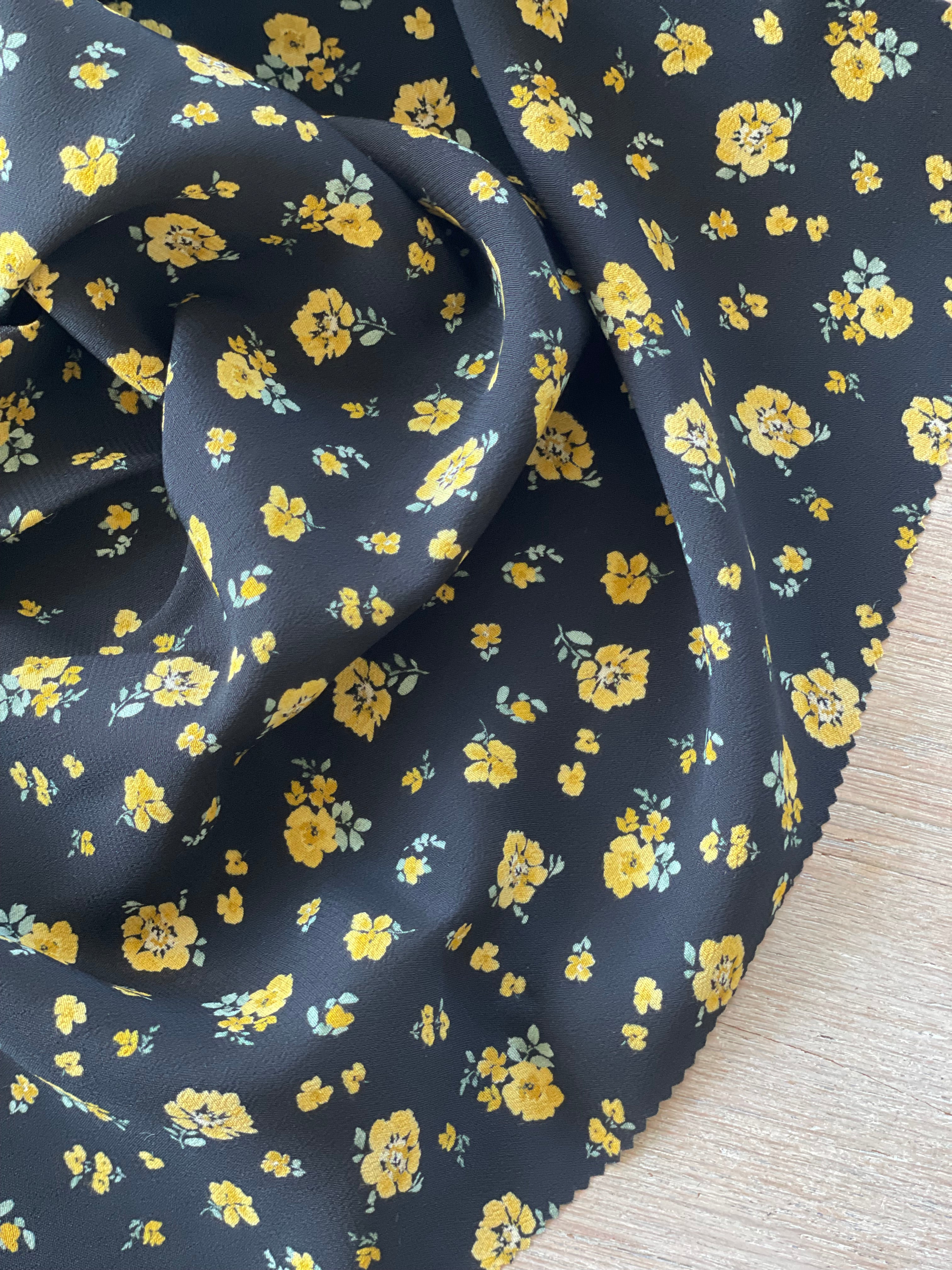 Crêpe marocain de Viscose Ecovero - Imprimé Lili en collaboration avec Ma Petite Fabrique