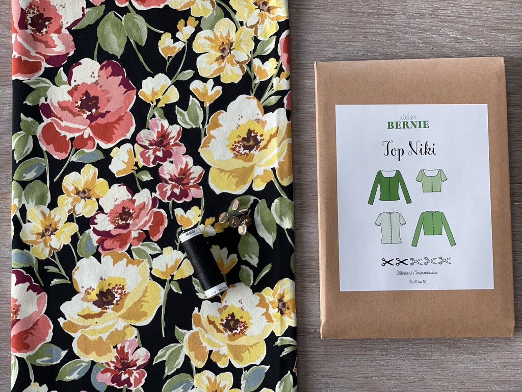 Pia heavy jersey Niki Top sewing kit