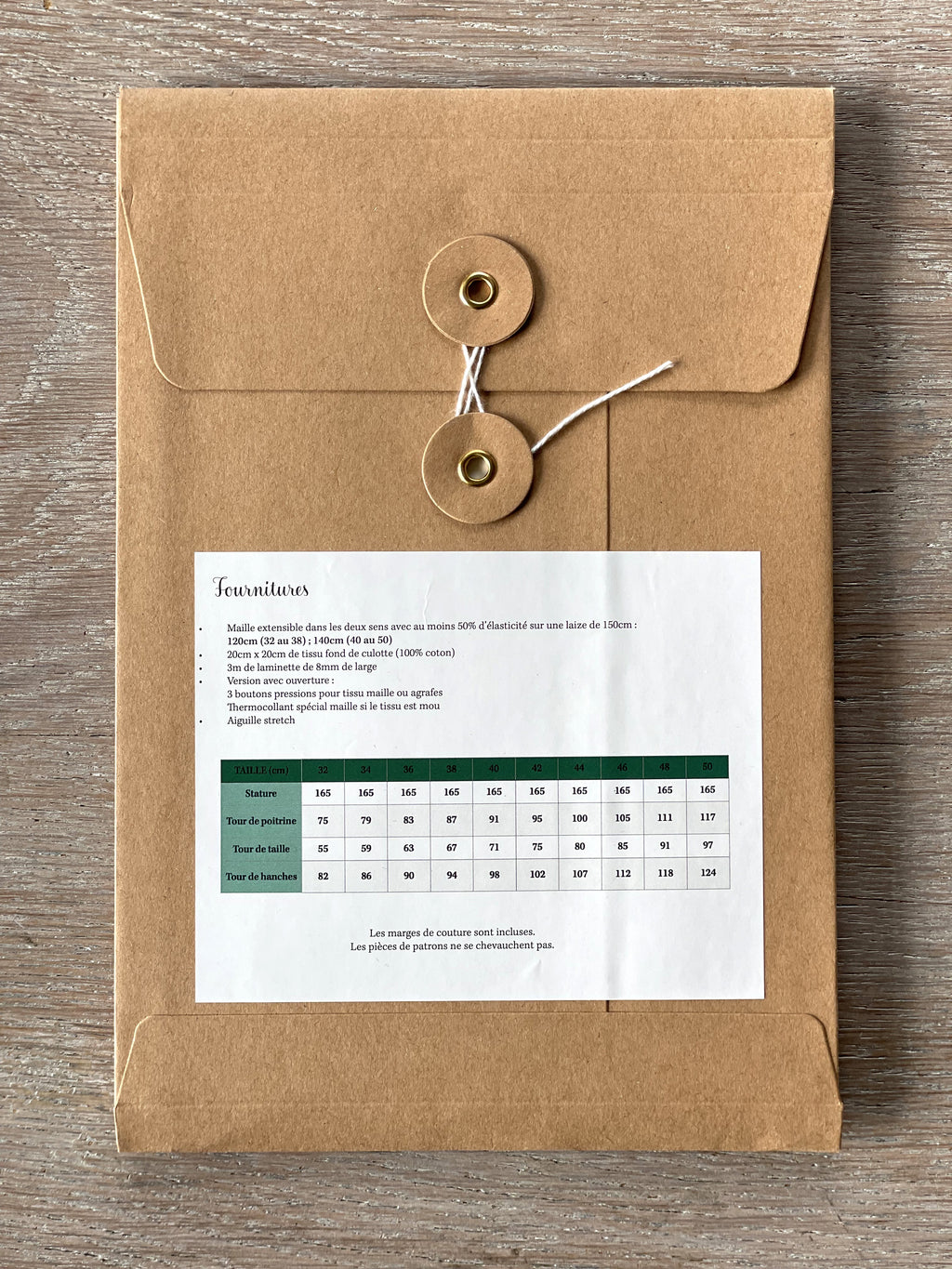 Patron Pochette - Body Grace - Atelier Bernie