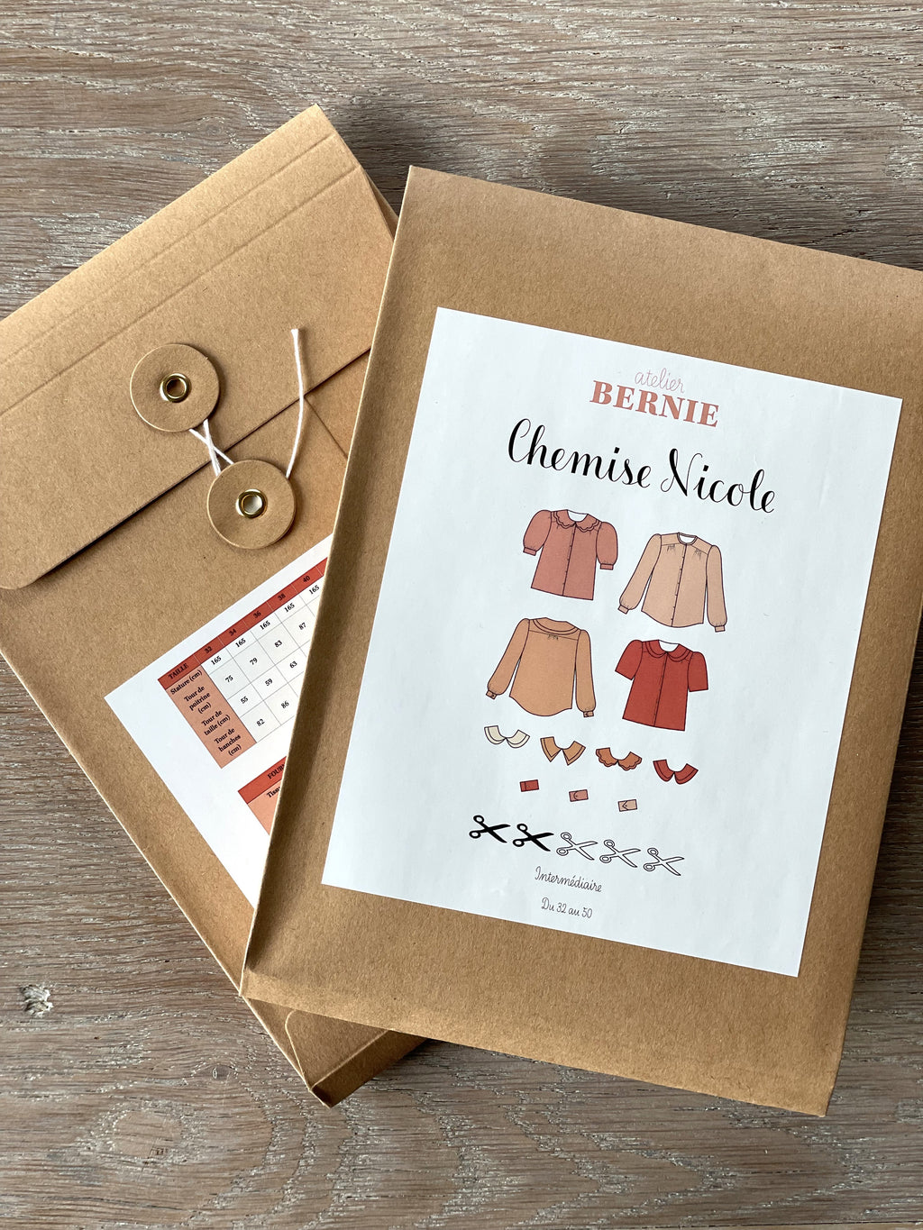 Pouch Pattern - Nicole Shirt - Atelier Bernie