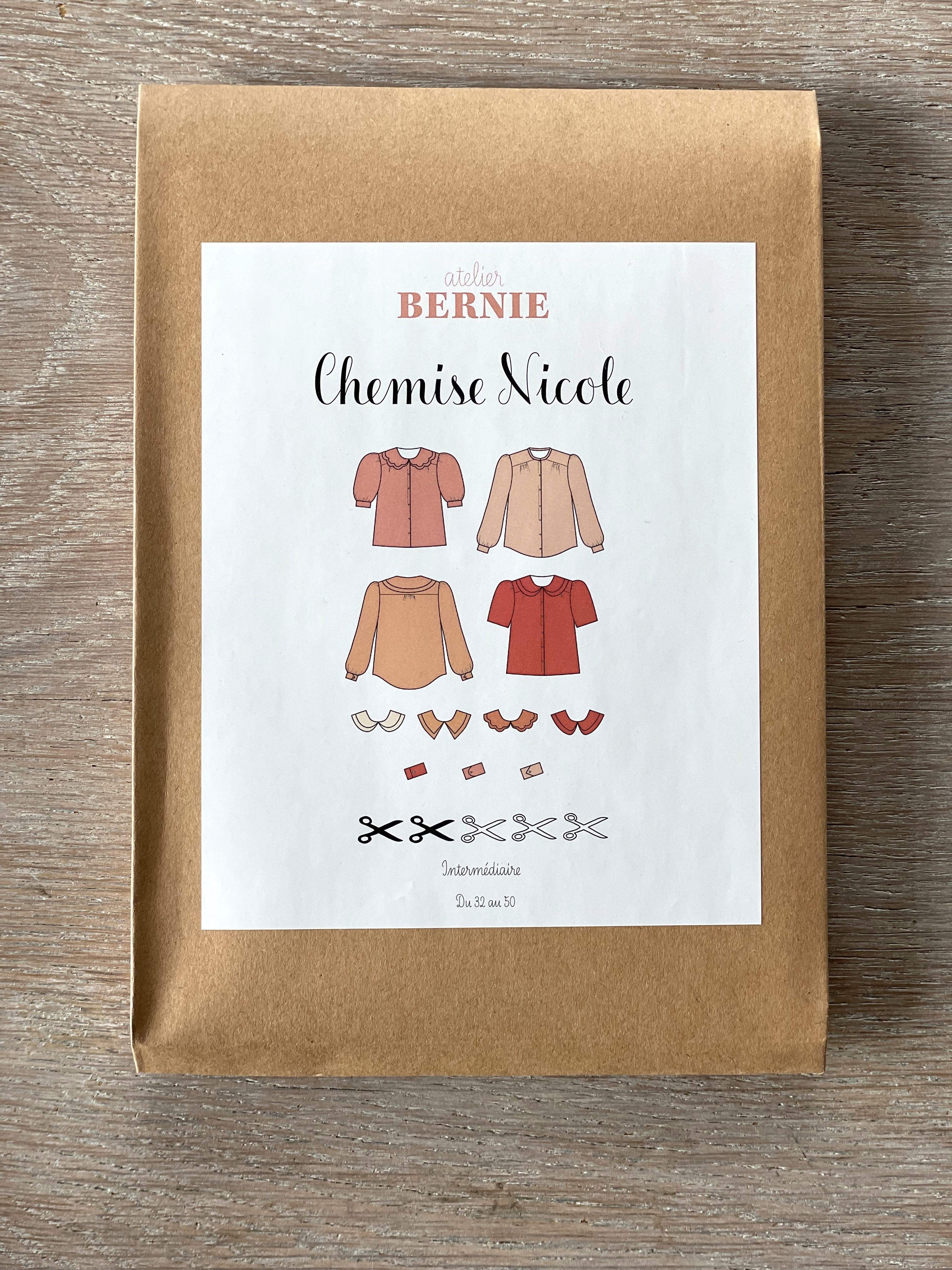 Patron Pochette - Chemise Nicole - Atelier Bernie