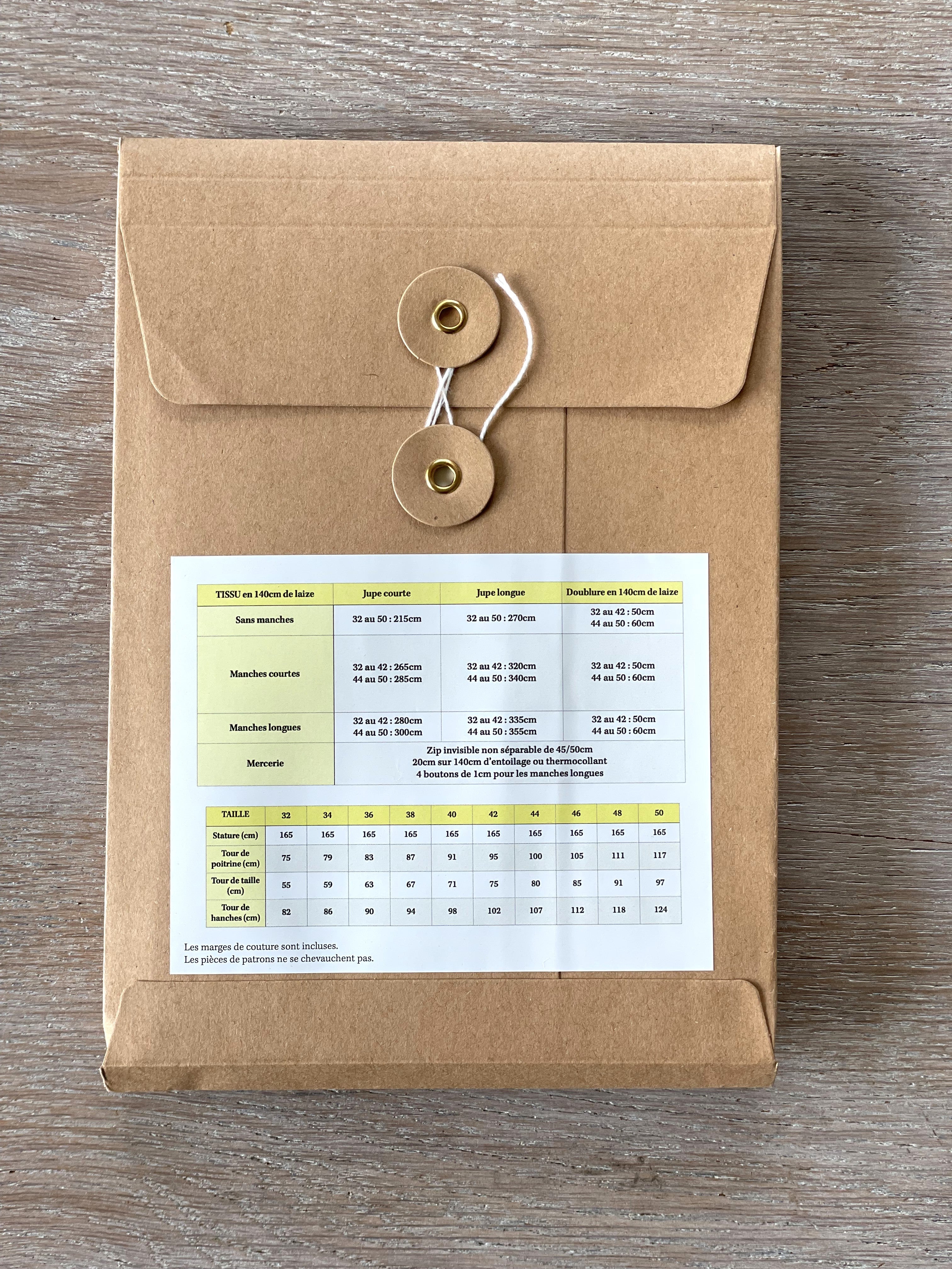 Patron Pochette - Robe Jeanne - Atelier Bernie