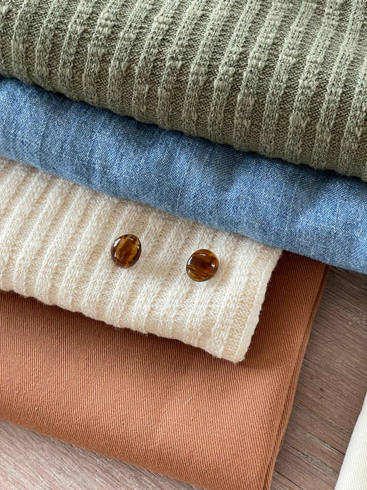 Bouton à coudre - Le Vintage - Brun écaille