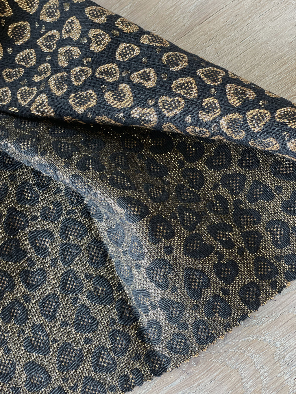 Jacquard - Léo - Noir, Choco & Or