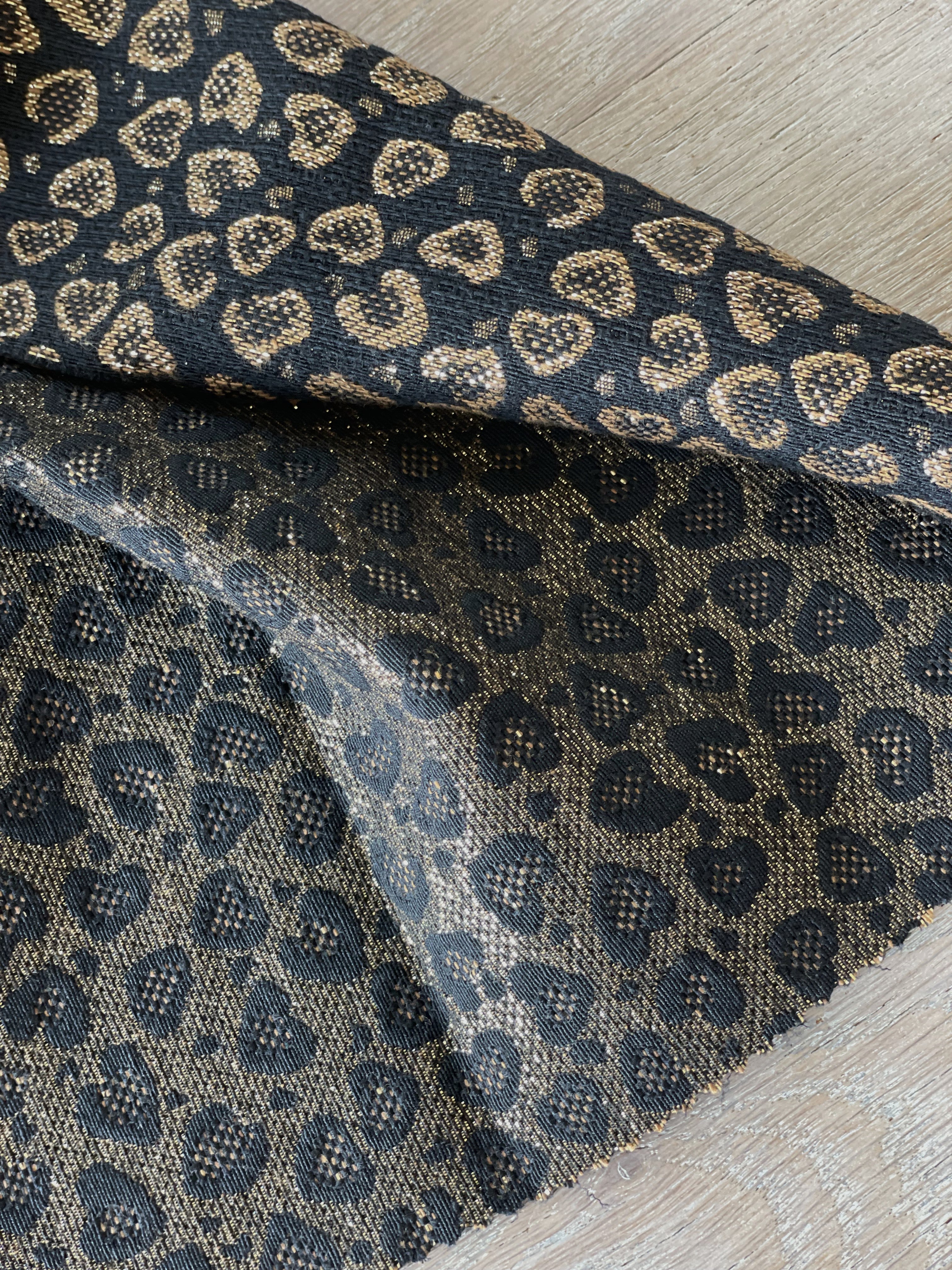 Jacquard - Léo - Noir, Choco & Or