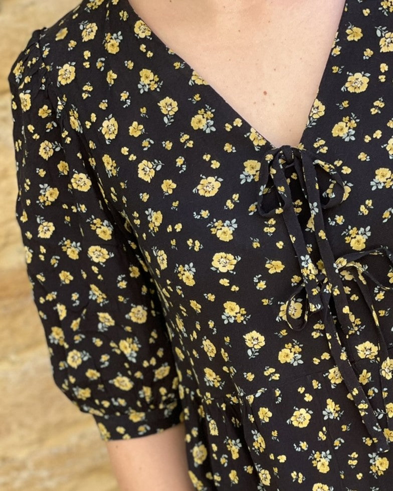 Crêpe marocain de Viscose Ecovero - Imprimé Lili en collaboration avec Ma Petite Fabrique