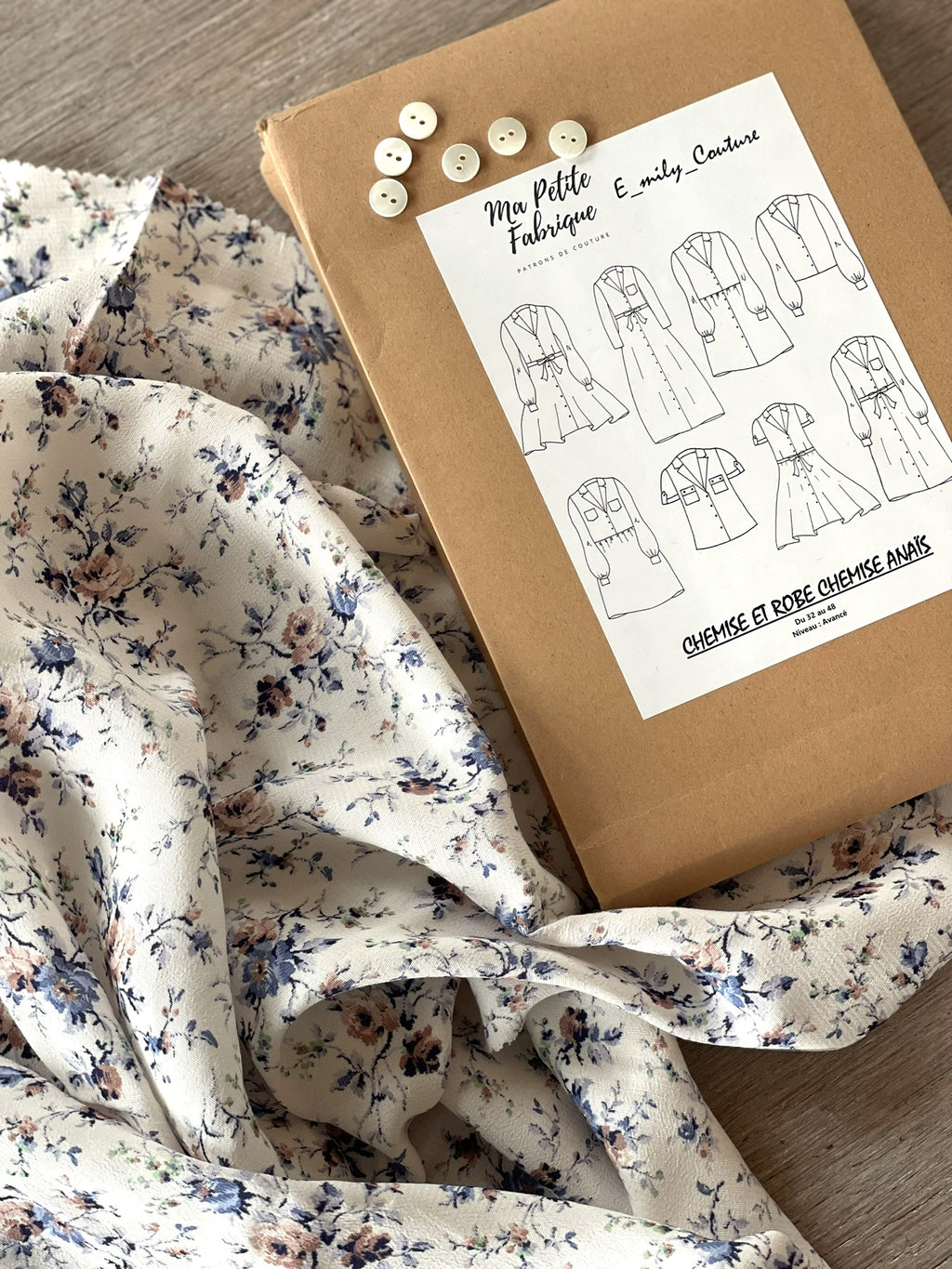 Ensemble chemise Anaïs et crêpe Amanda