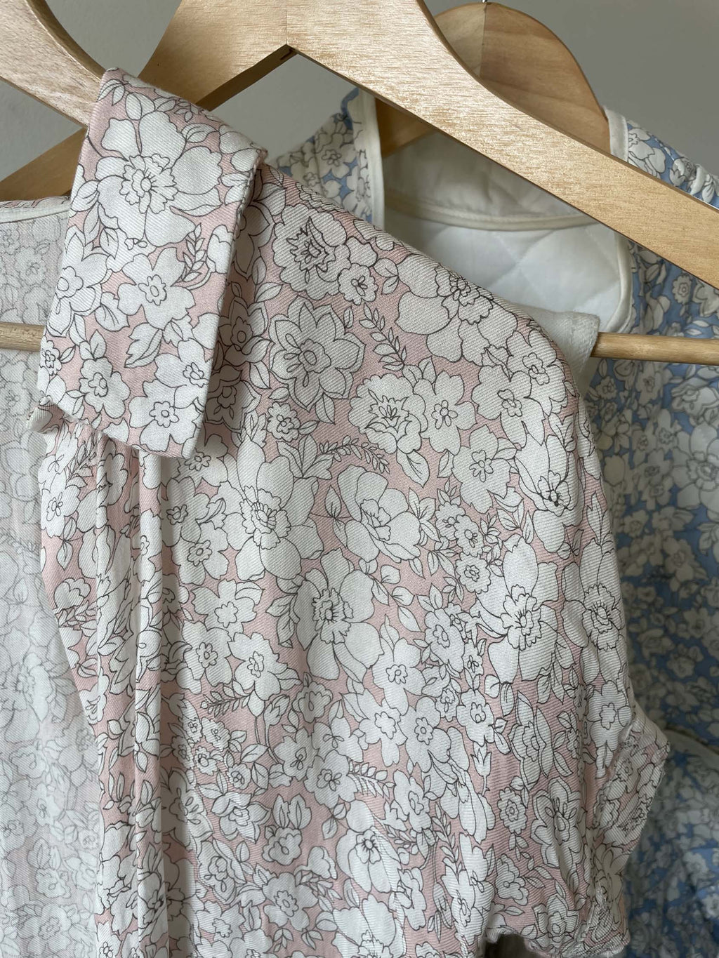 Light twill - Garance print - Soft pink (Coupon)