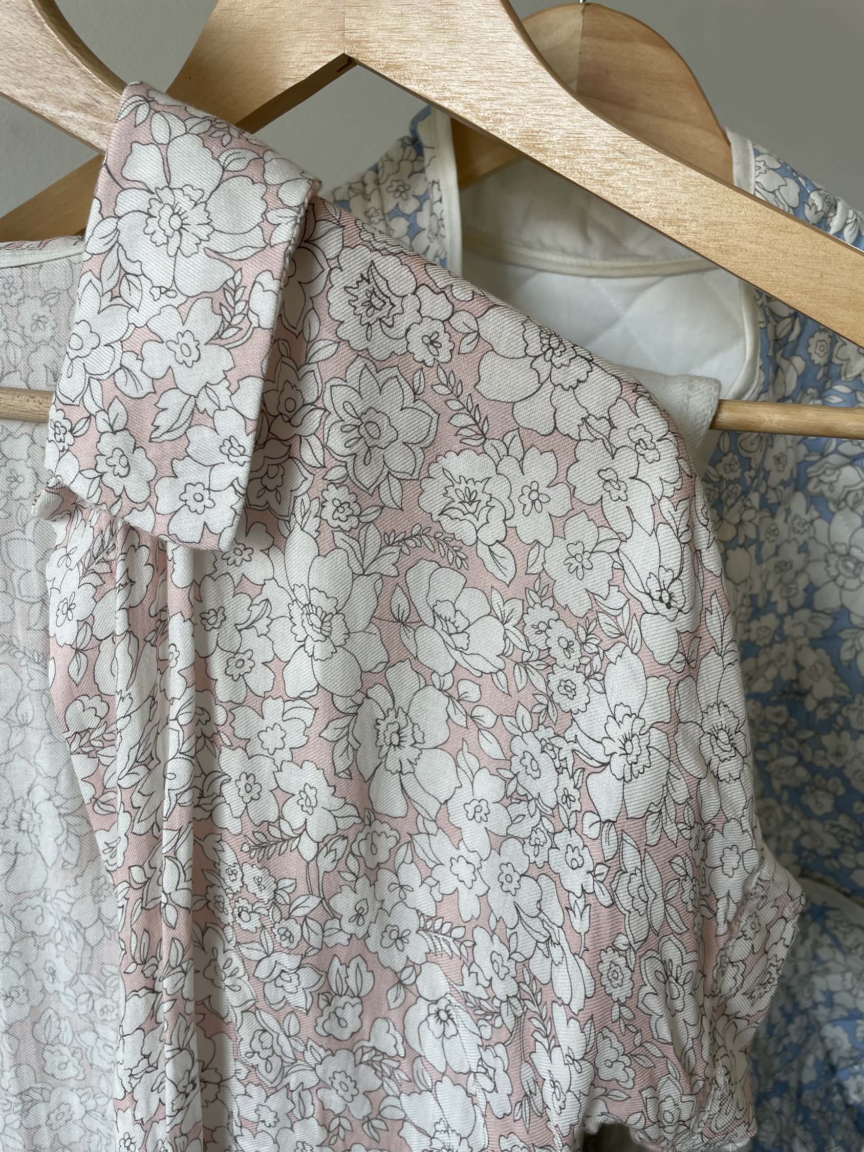 Light twill - Garance print - Soft pink (Coupon)