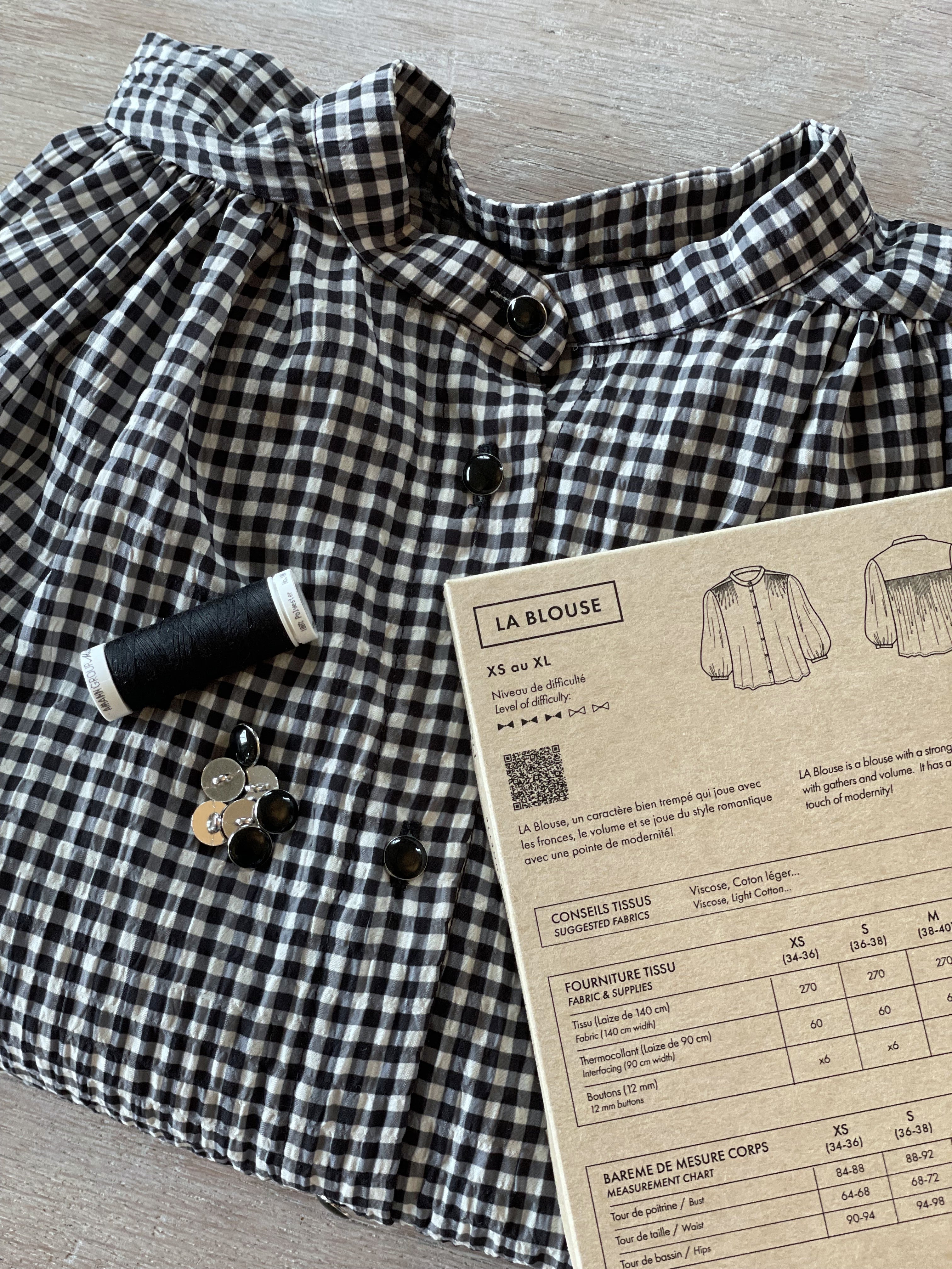Ensemble La Blouse d'Atelier Brunette & Seersucker Vicky