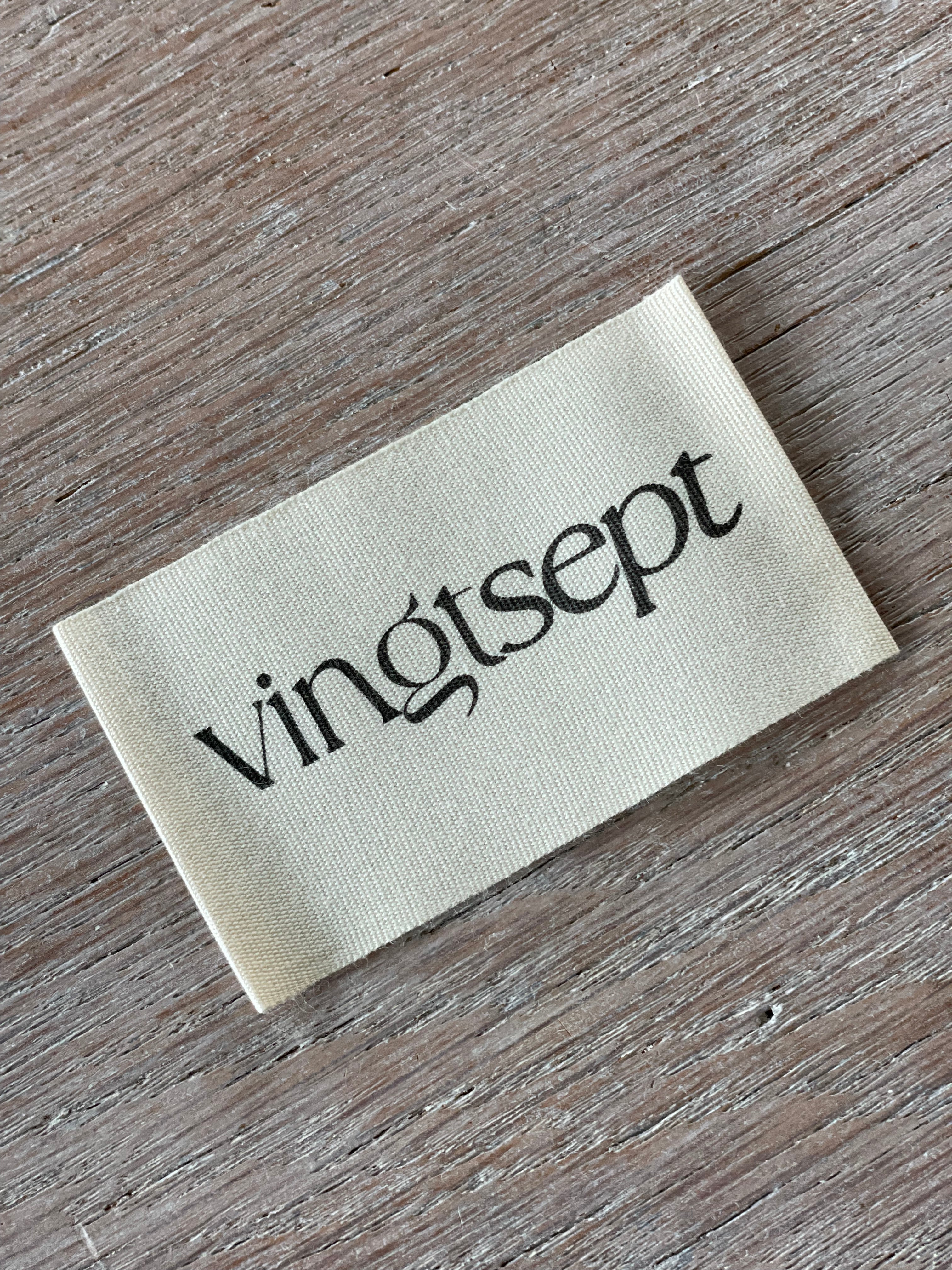 Etiquette à coudre Atelier Vingtsept