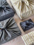 Trio de coupons - Emballage cadeaux Furoshiki - Anthracite & Or