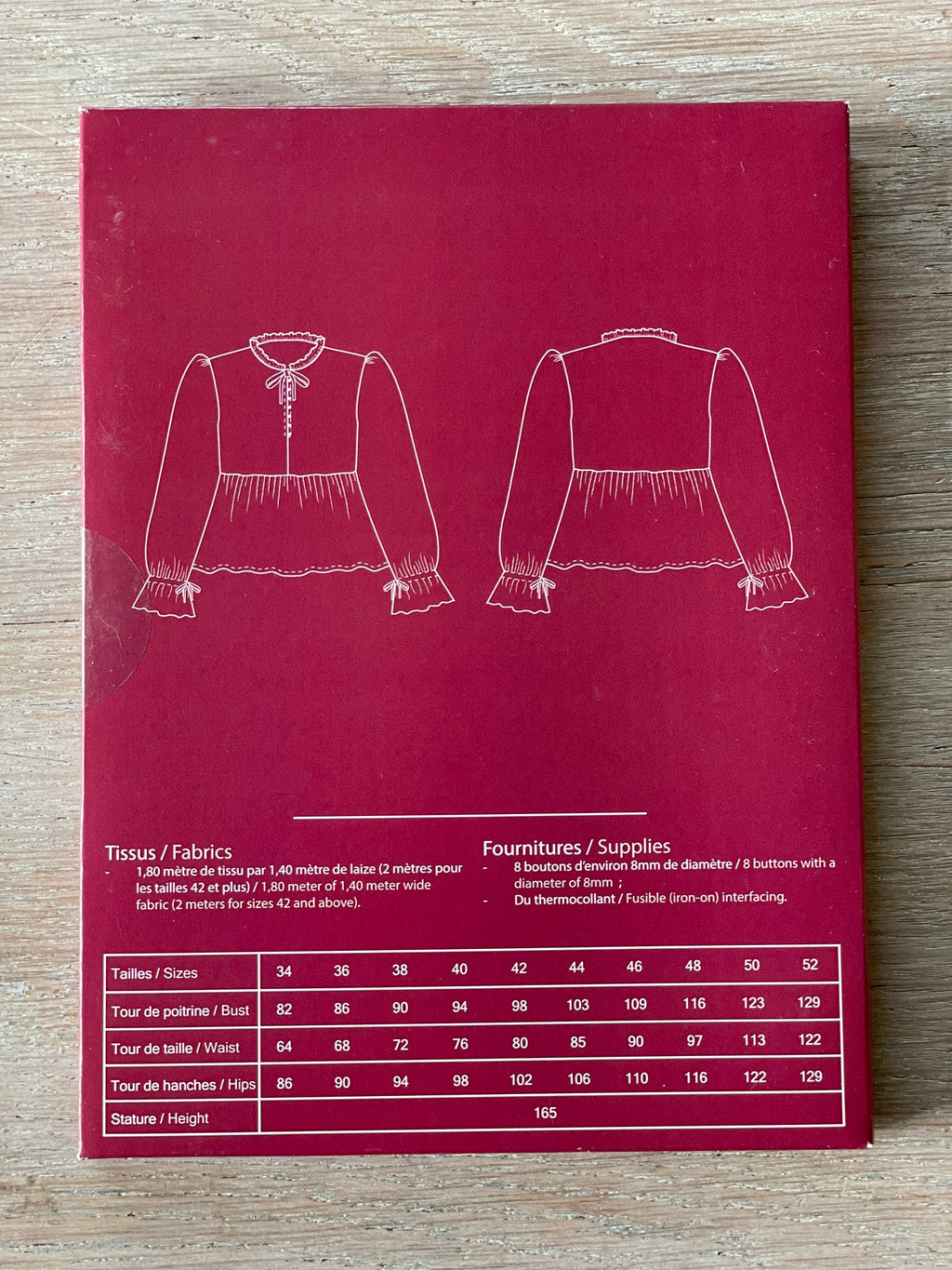 Patron Pochette - Blouse Alessia - Cha'Coud