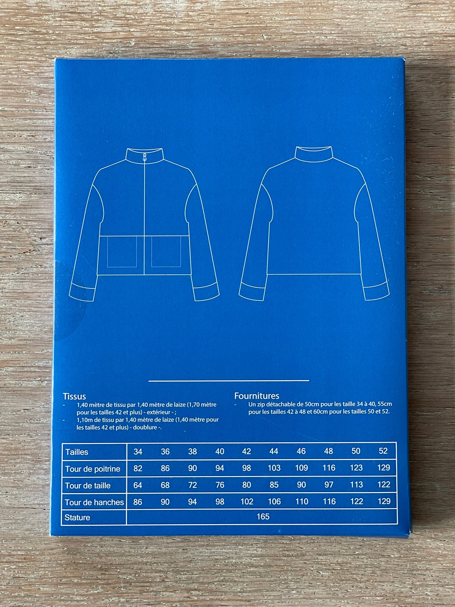 Patron Pochette - Veste Jolene - Cha'Coud