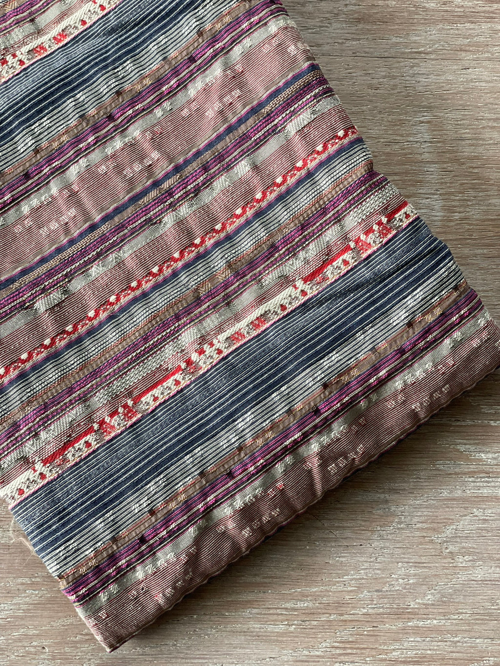 Jacquard Rayure - Céleste