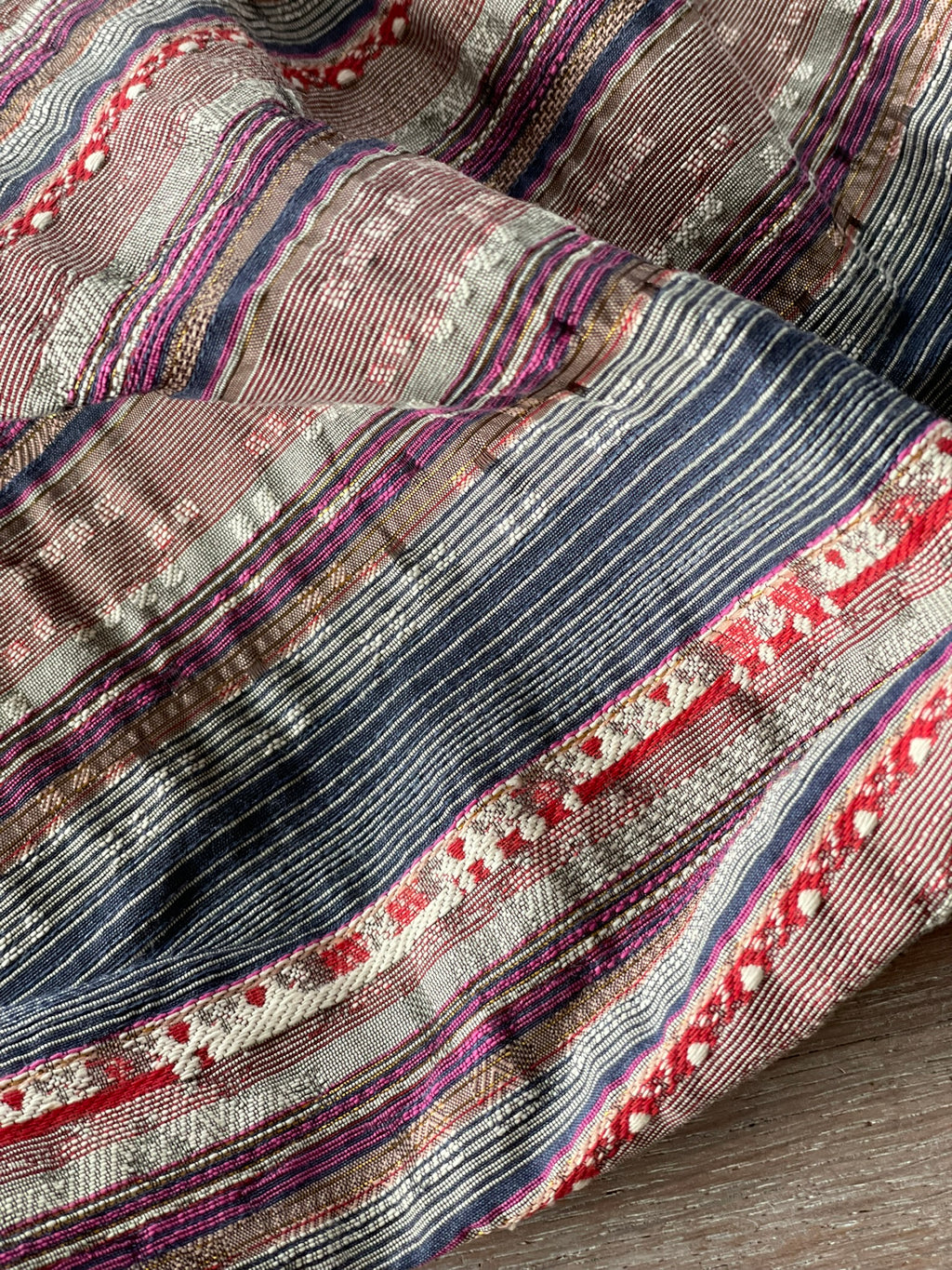 Jacquard Rayure - Céleste