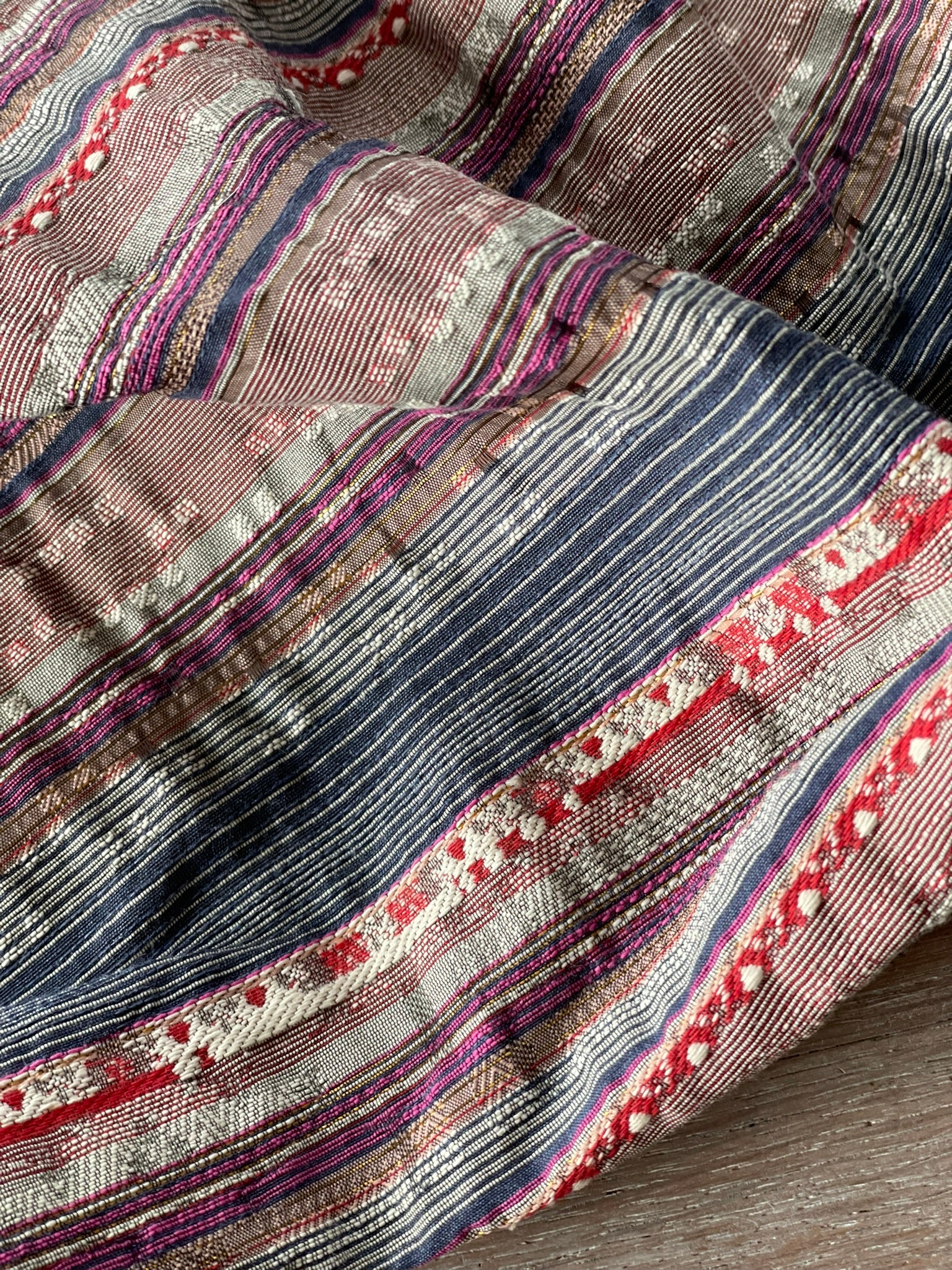 Jacquard Rayure - Céleste