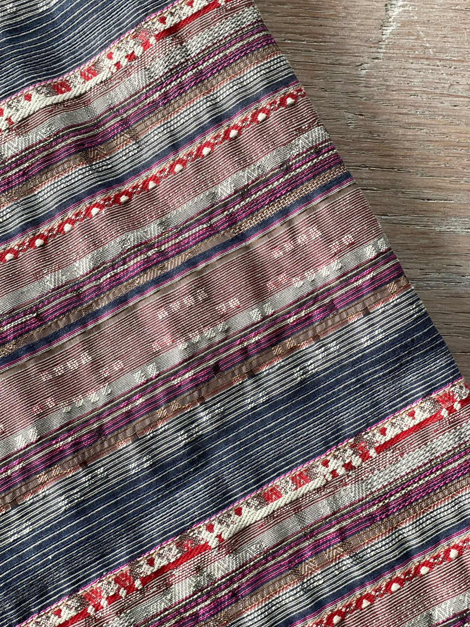 Jacquard Rayure - Céleste