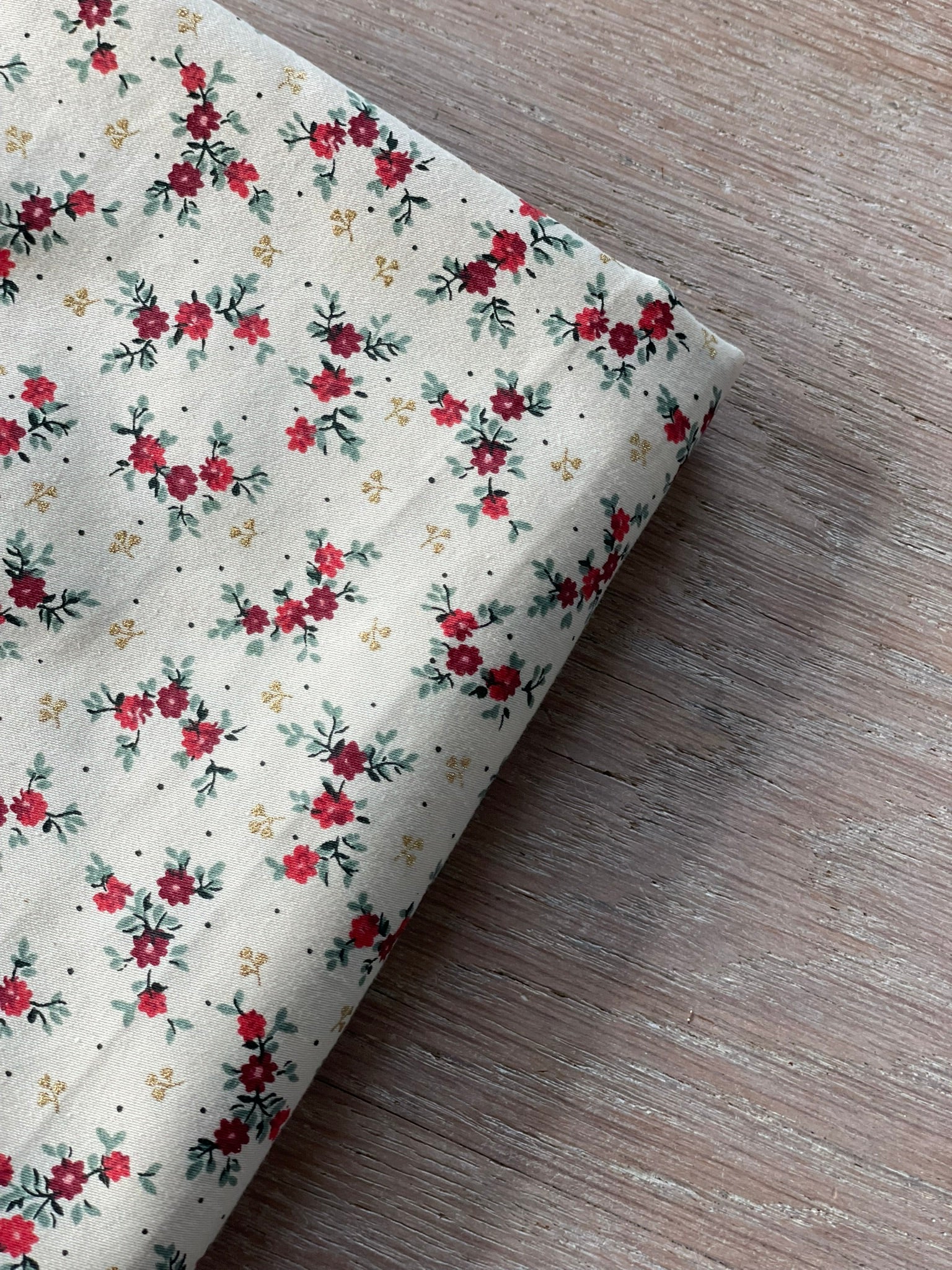 Satin de coton lourd - Imprimé Léora