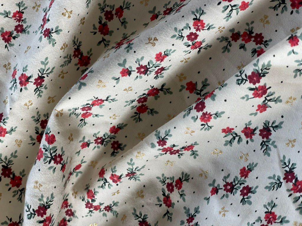 Satin de coton lourd - Imprimé Léora