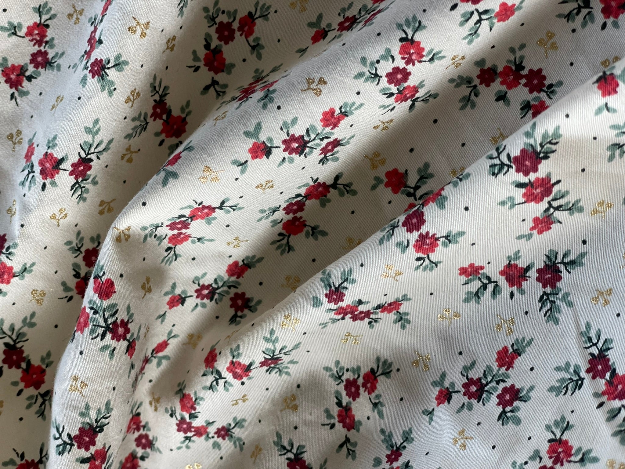 Satin de coton lourd - Imprimé Léora