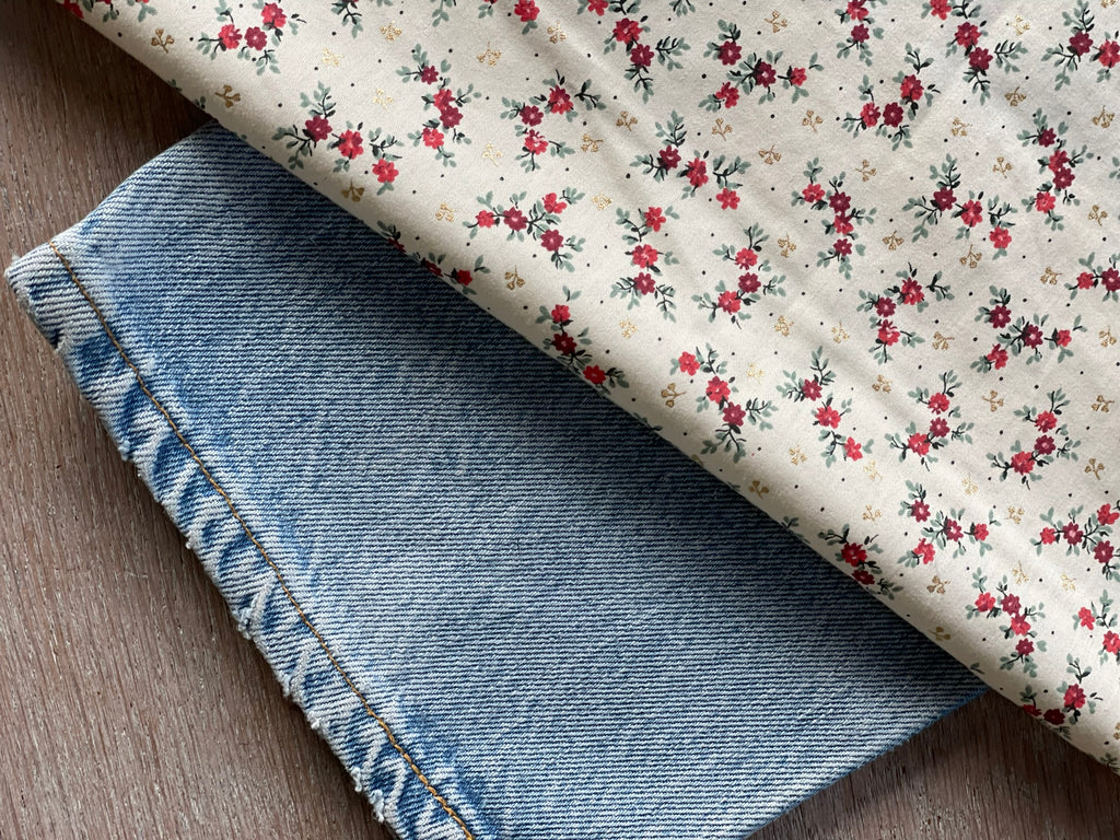 Satin de coton lourd - Imprimé Léora