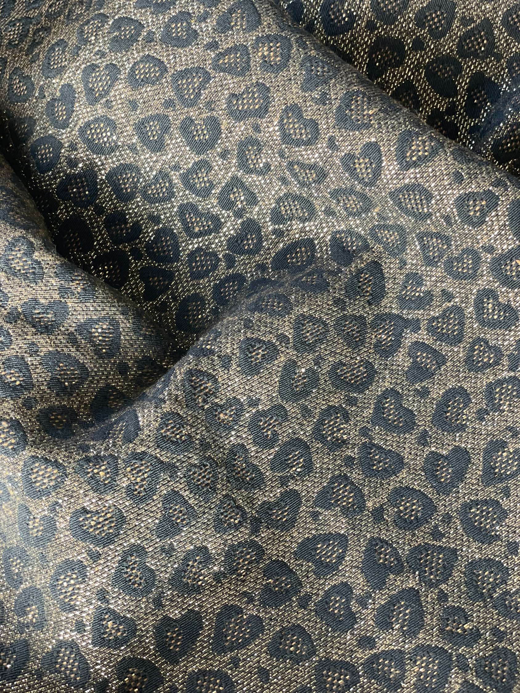 Jacquard - Léo - Noir, Choco & Or