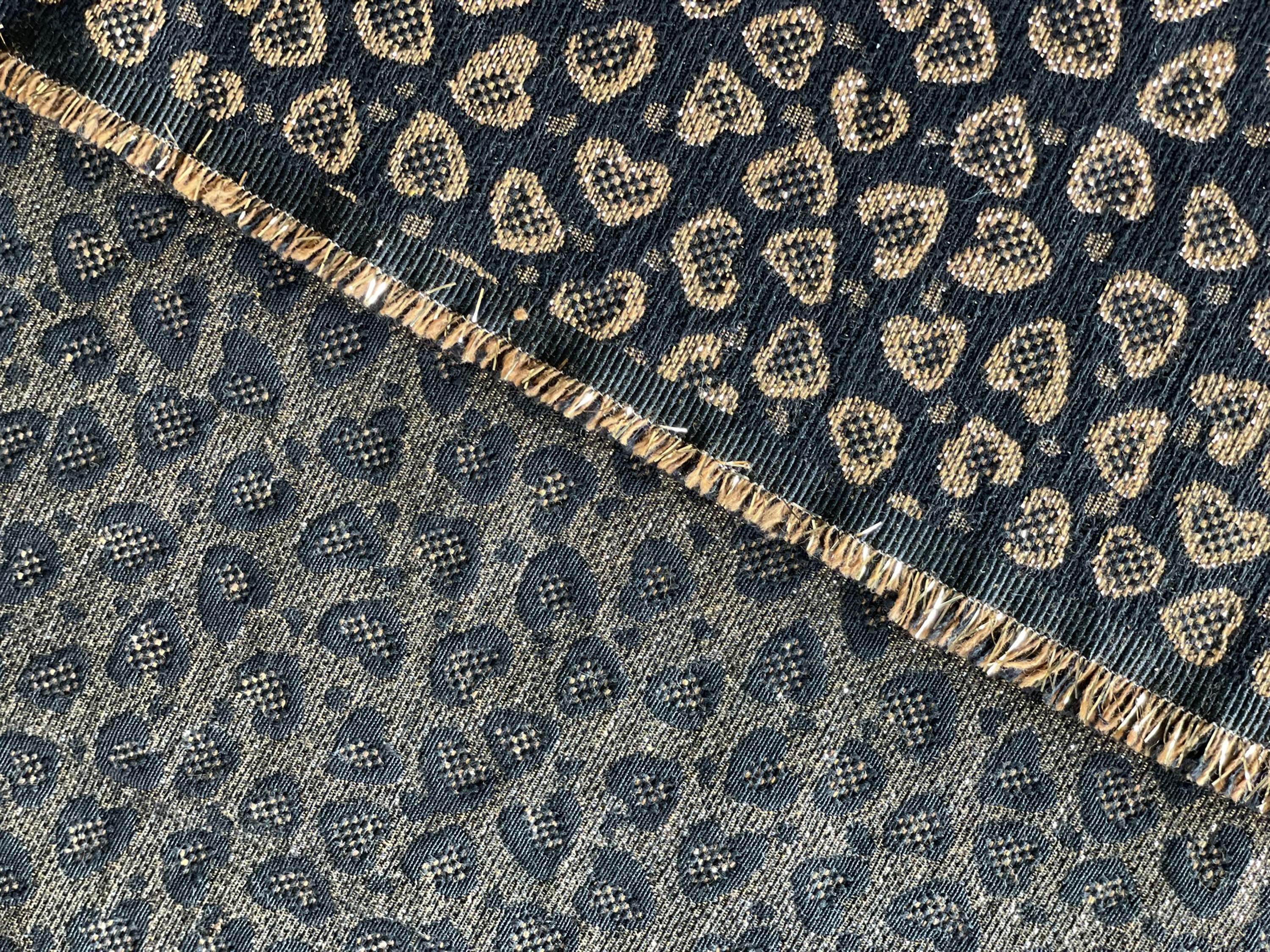 Jacquard - Léo - Noir, Choco & Or