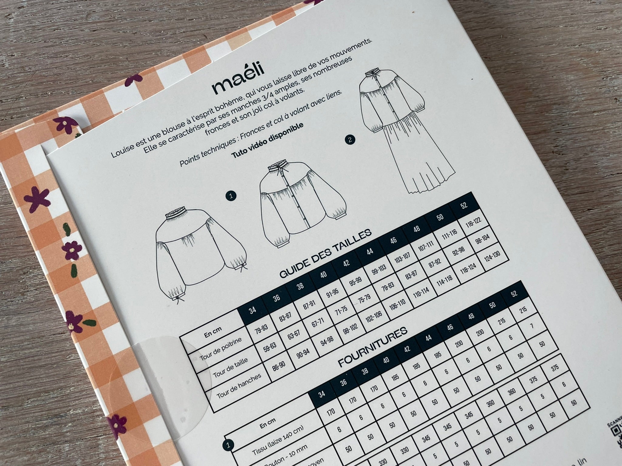 Patron Pochette - Blouse Louise - Maéli Paris