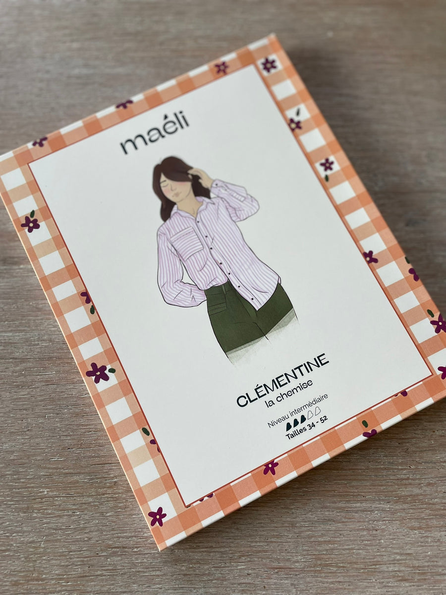 Clementine Shirt Pouch Pattern - Maéli Paris