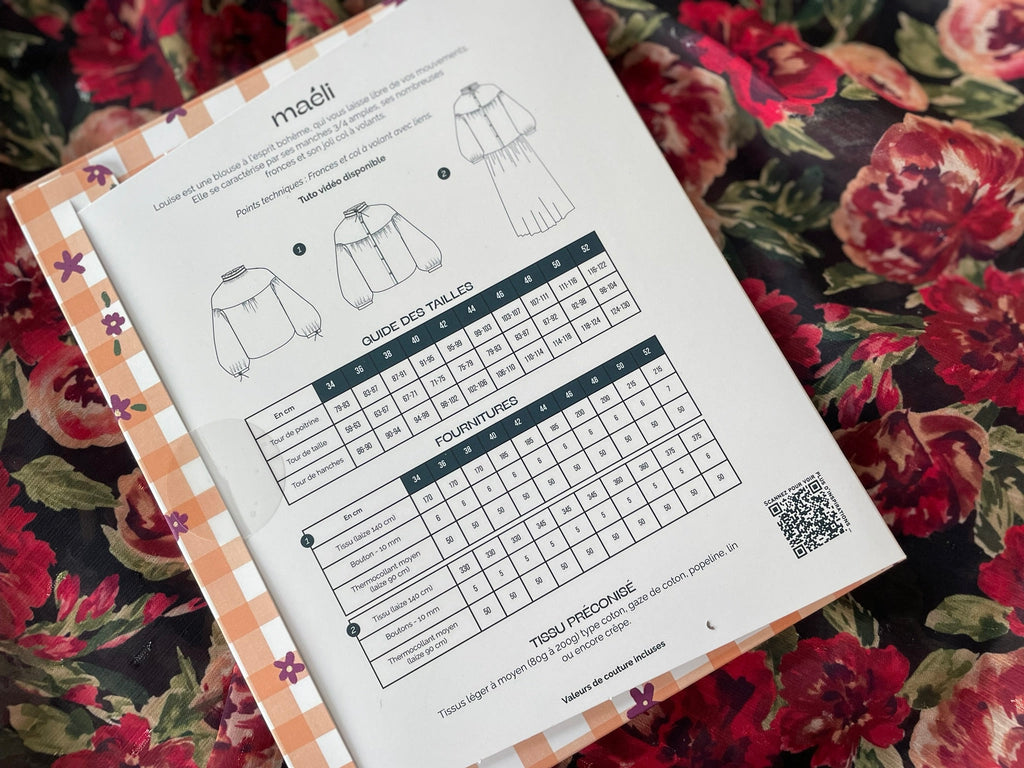 Ensemble blouse Louise en Voile lurex plumetis Paula