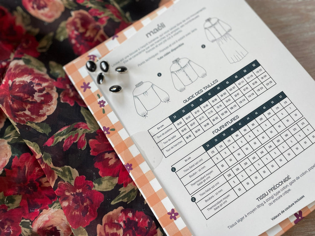 Ensemble blouse Louise en Voile lurex plumetis Paula