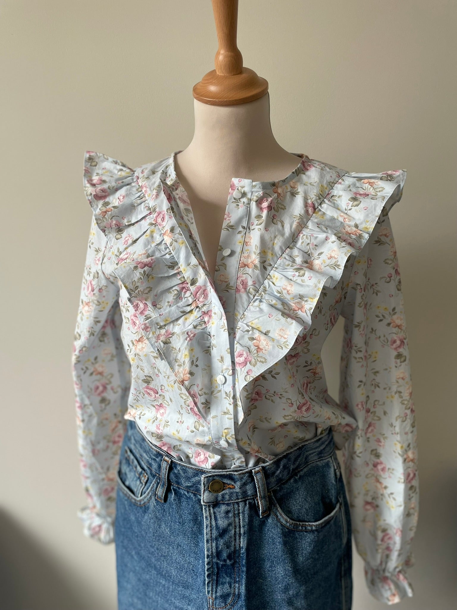 Ensemble Chemise Rose & Douce popeline de coton Antoinette