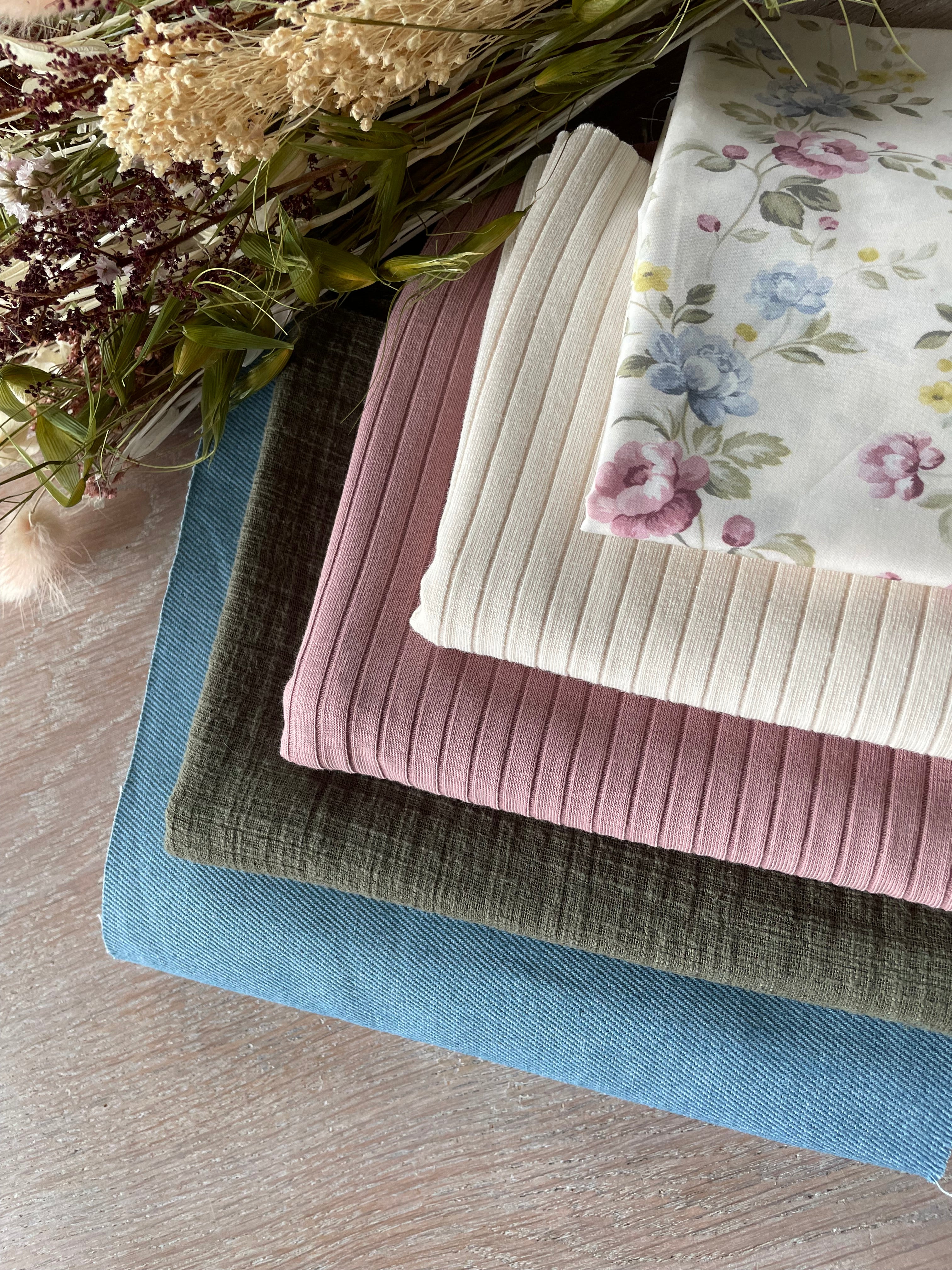 Toile flammée - Kos - Vert olive