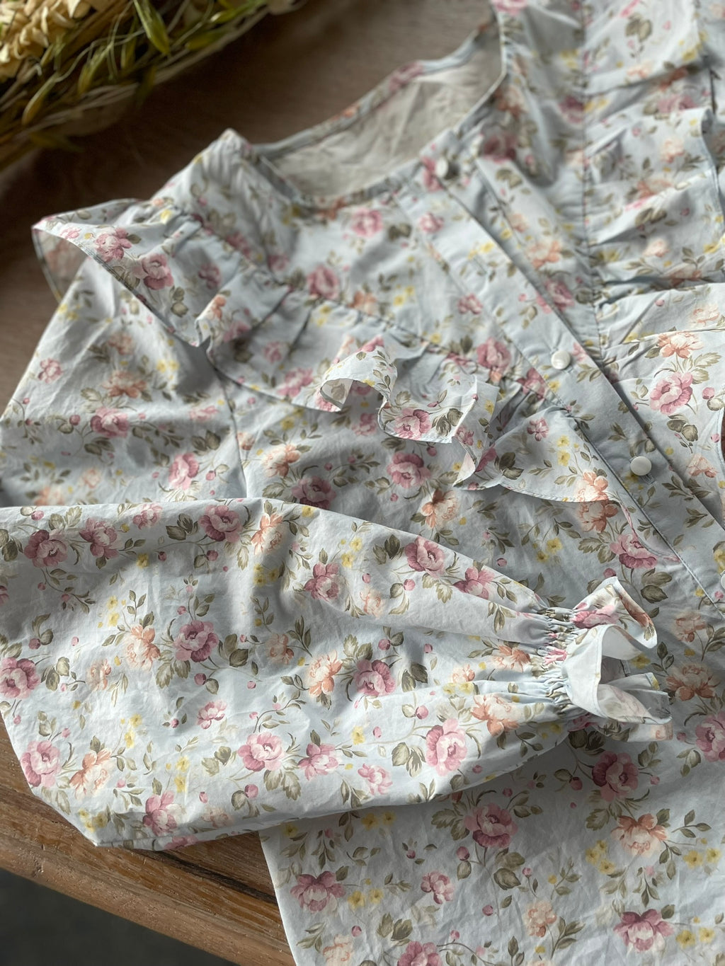 Ensemble Chemise Rose & Douce popeline de coton Antoinette