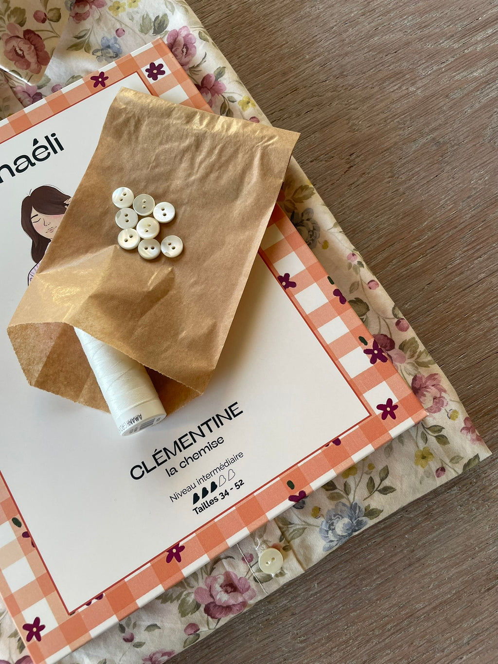 Ensemble Chemise Clémentine & Douce popeline de coton Louise