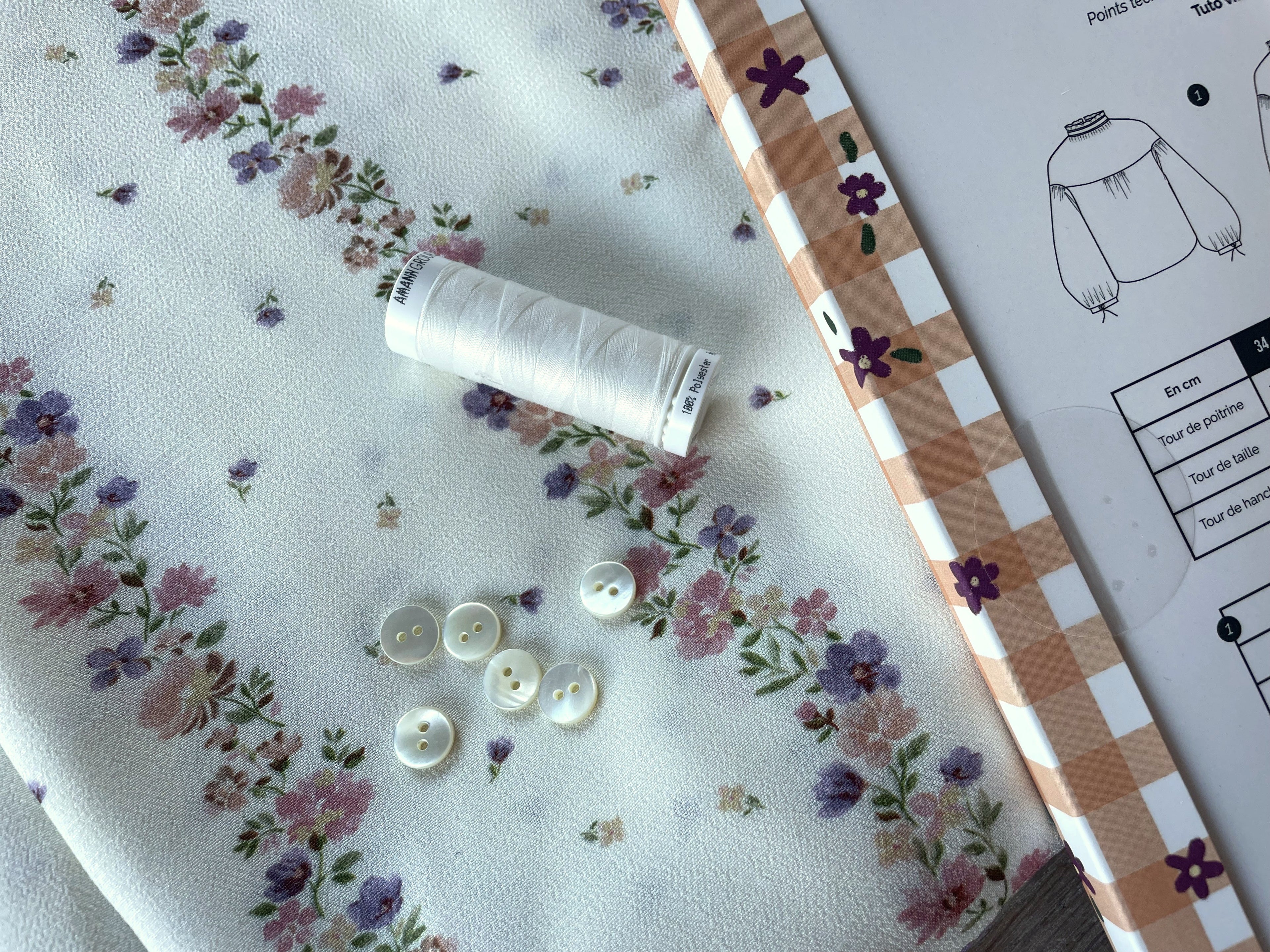 Ensemble Blouse Louise & Crêpe viscose Marissa