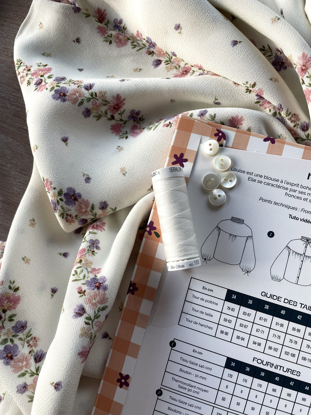 Ensemble Blouse Louise & Crêpe viscose Marissa