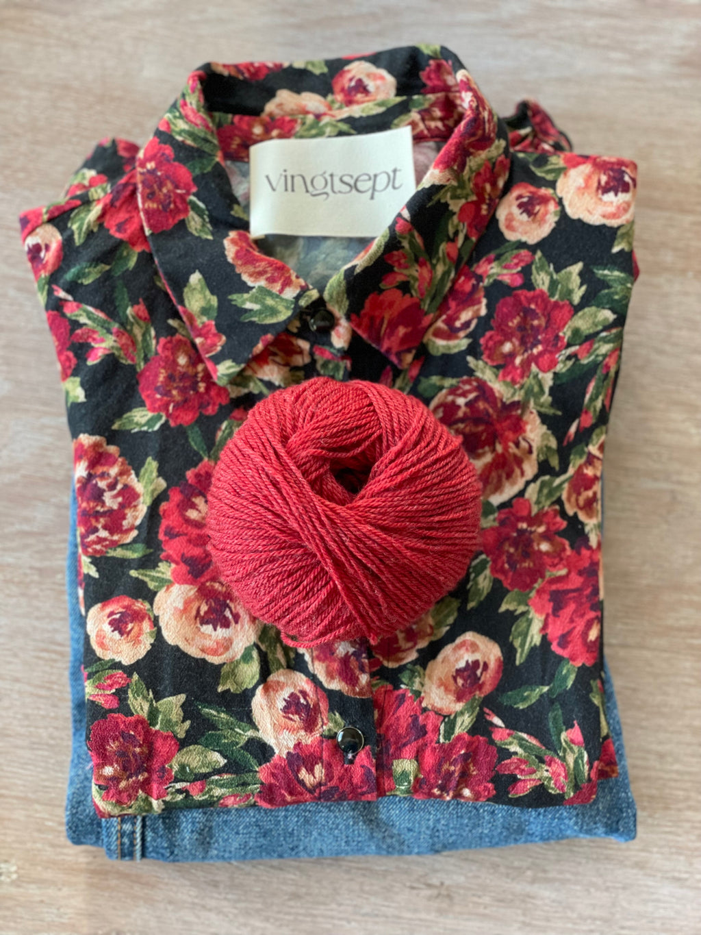 Laine Dublin - Rouge chiné - DK