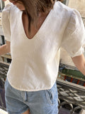 Ensemble Top Eléanor & Jacquard Poème