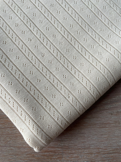 Jersey dentelle - Cagliari - Ivoire