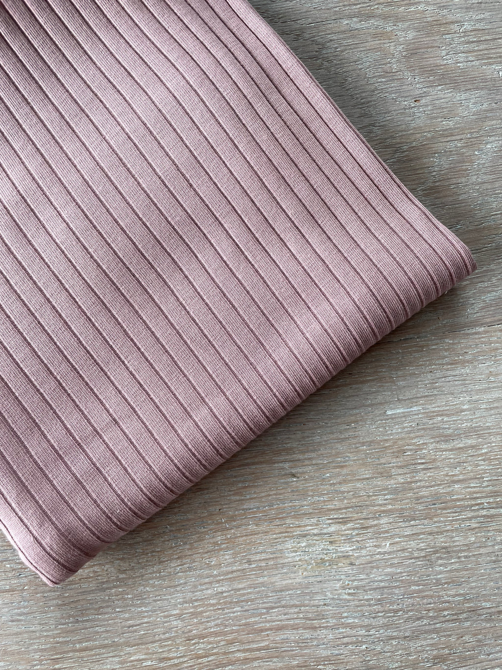 Jersey à côtes - Colette - Vieux Rose