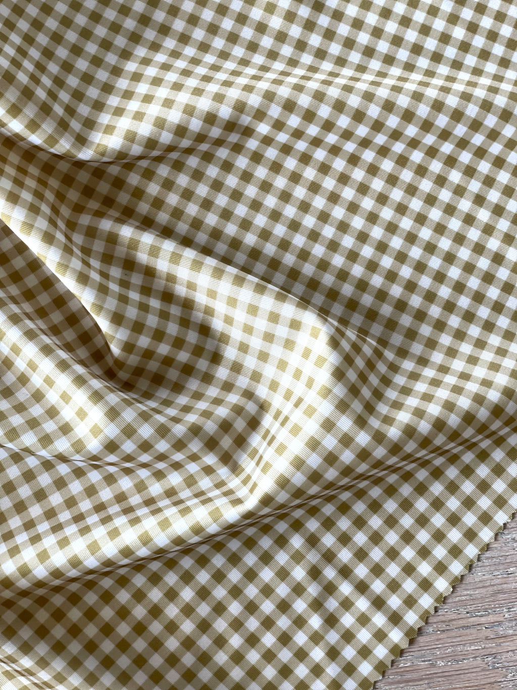 Maille Maillot de Bain - Imprimé Vichy - Olive