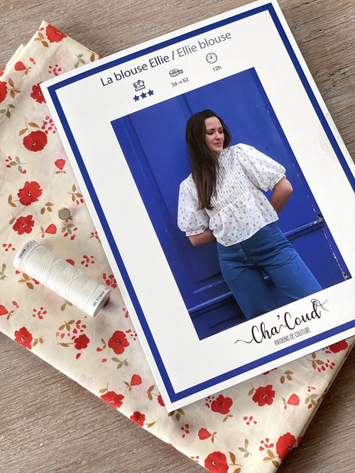 Ensemble Blouse Ellie & Douce popeline de coton Poppy