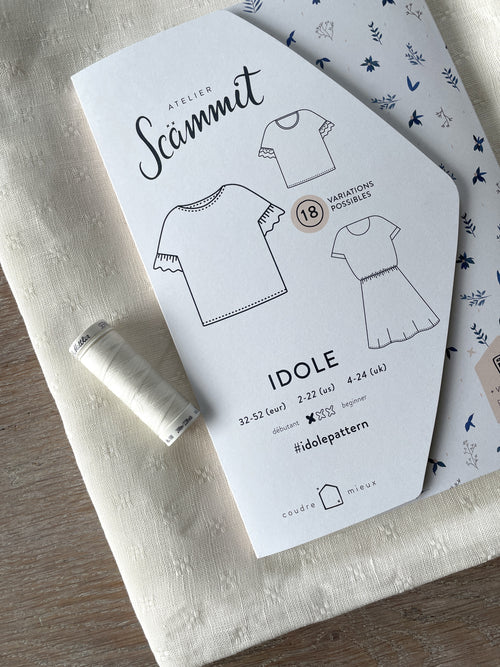 Ensemble Blouse Idole & Lin façonné Lise ivoire