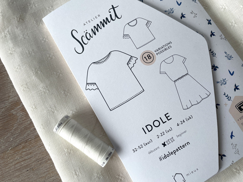 Ensemble Blouse Idole & Lin façonné Lise ivoire