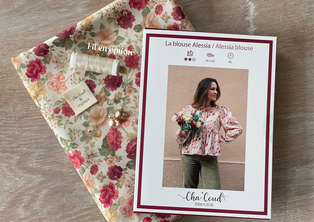 Kit Blouse Alessia - Collab' Cha'Coud & Vingtsept - Imprimé Alessia